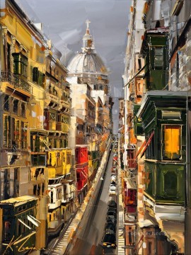 Kal Gajoum 22 Cityscapes Oil Paintings